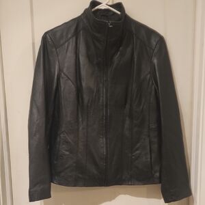 Nine West Black Leather Jacket